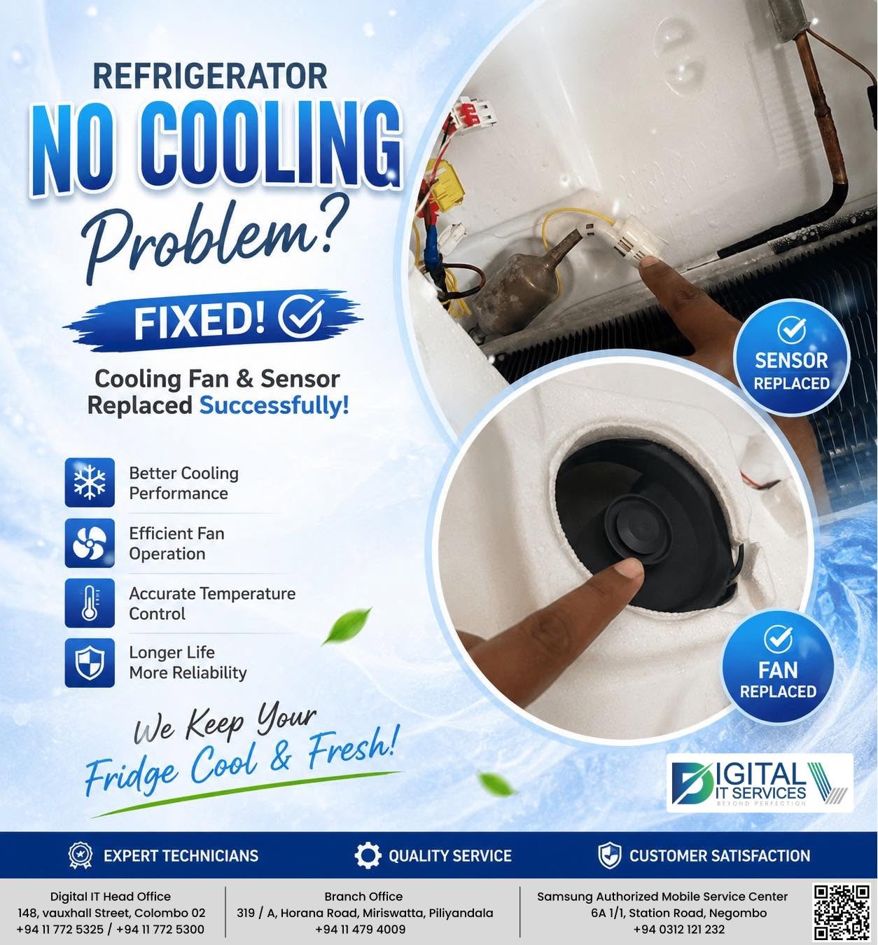 Samsung Refrigerator Cooling Issue Successfully Repaired