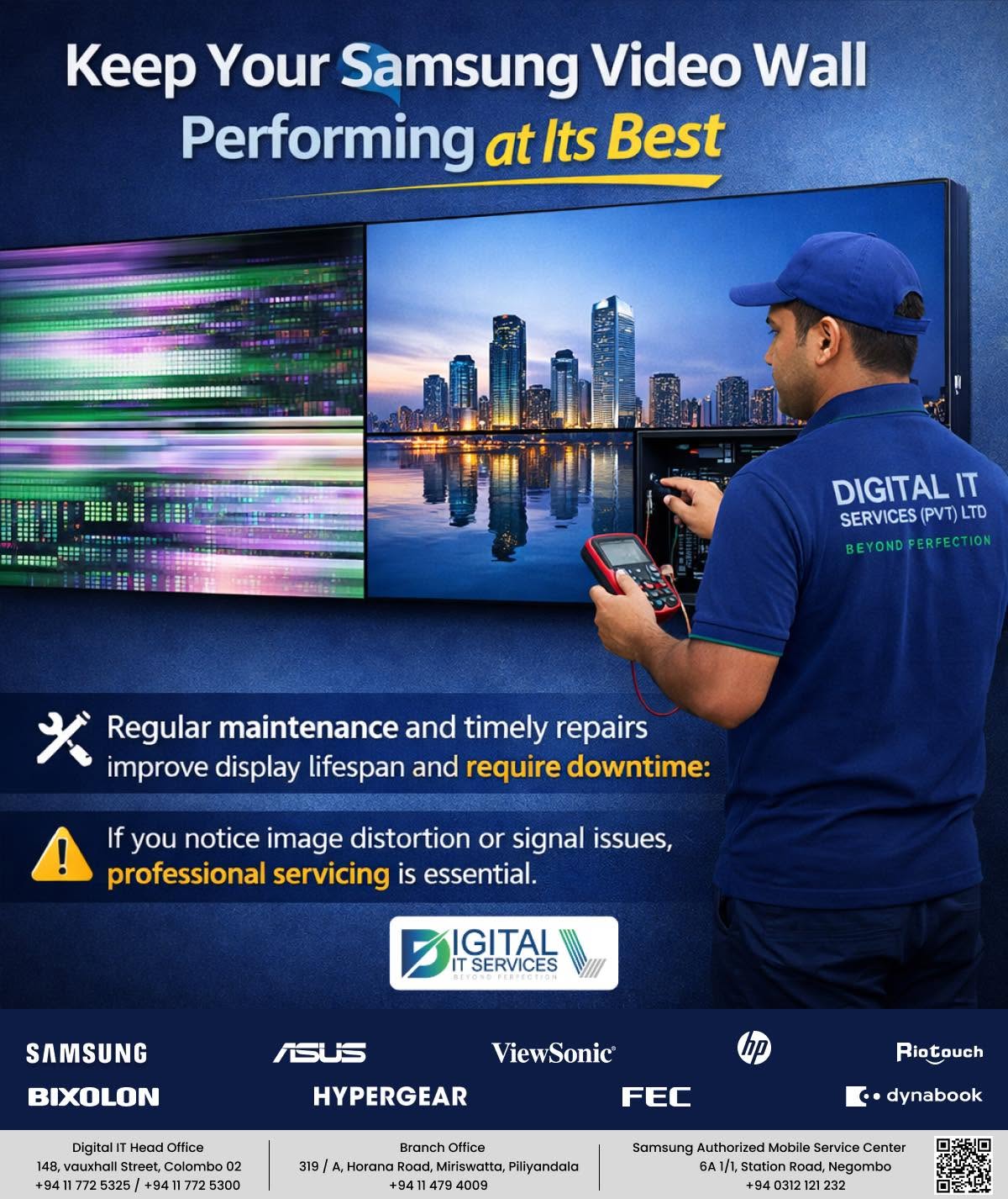 Samsung Video Wall performing